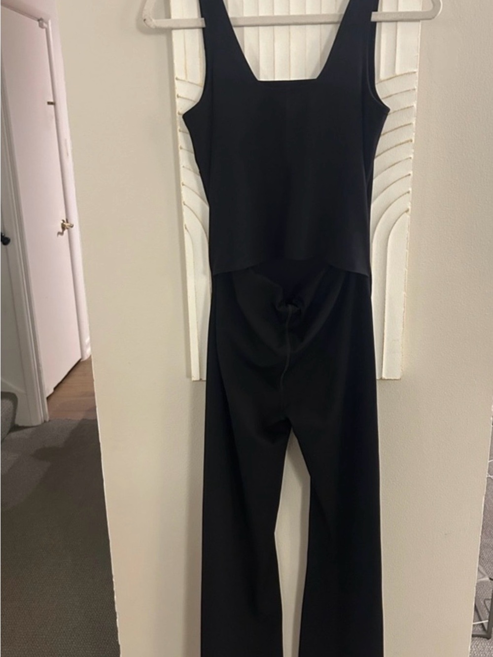 SPANX BOOTY BOOST Black Square-Neck Jumpsuit - Picture 4 of 6